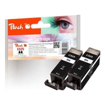 Peach Canon PGI-525*2 TwinPack, black, 2x19 ml | 319178 – Zboží Mobilmania