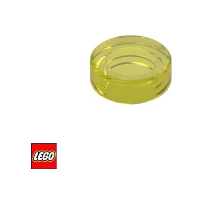 LEGO® 98138 Kruhová Dlaždice 1x1 průhledná Žlutá-Průhledná – Hledejceny.cz