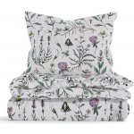 MKLuzkoviny.cz bavlna povlečení Renforcé Herbář šedý 140x200 70x90 – Zboží Dáma