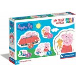 CLEMENTONI Moje první : Prasátko Peppa 4v1 3,6,9,12 dílků – Zbozi.Blesk.cz
