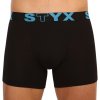 Boxerky, trenky, slipy, tanga Styx boxerky long sportovní guma černé