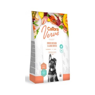 Calibra Dog Verve GF Junior M&L Chicken&Duck 12kg