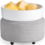 Candle Warmers elektrická aromalampa a ohřívač svíček 2v1 Gray Texture – Zboží Dáma