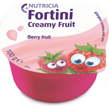 FORTINI CREAMY FRUIT MULTI FIBRE ČERVENÉ OVOCE POR SOL 4X100G