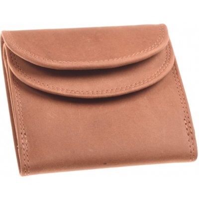 Kubát Kůže dámská pánská kožená peněženka 734433 hnědá – Zboží Mobilmania