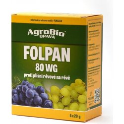 AgroBio Folpan 80 WG proti plísni révové v révě vinné 5 x 20 g