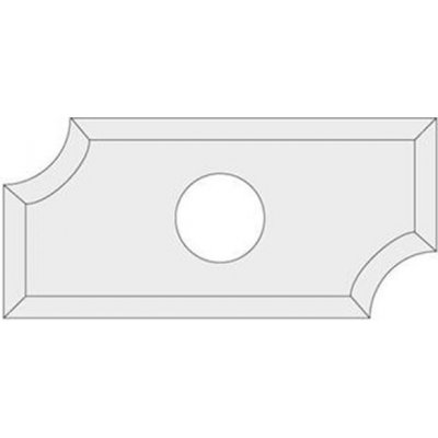 IGM N031-02012 - Žiletka tvrdokovová HM radiusová R2 19,5 x 9 x 1,5 mm pro Lamino, MDF – Zboží Mobilmania