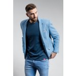 CityZen bavlněné triko pánské AGEN kulatý výstřih modré – Zboží Dáma