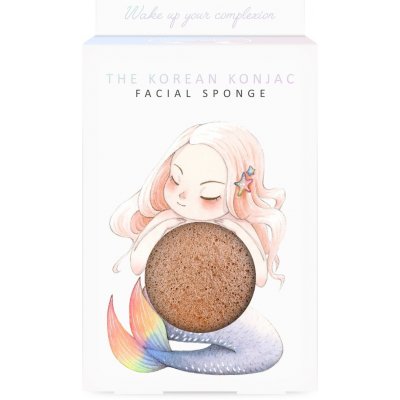 The Konjac Sponge Company konjaková houba mořská panna francouzský červený jíl – Zboží Dáma
