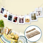 Závěsné papírové fotorámečky s provázkem a kolíčky – Zboží Živě
