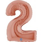 číslice 2 rose gold 102 cm – Zboží Dáma