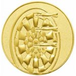 Emblém 50mm "Šipky" zlatý 1065004 – Zboží Dáma