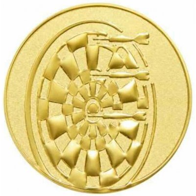 Emblém 50mm "Šipky" zlatý 1065004 – Zboží Dáma