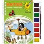 Krtek omalovánka s vodovými barvami a štětcem – Zboží Dáma