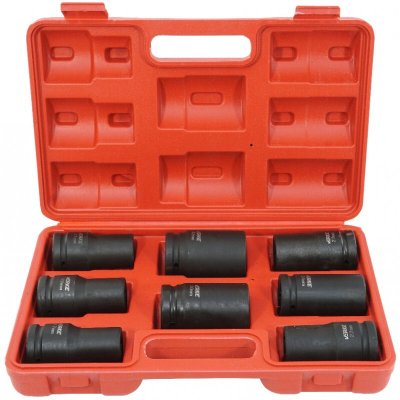 VERKE Gola ořechy šestihranné kované 3/4", nástrčné hlavice sada 8 kusů 17-32mm V39471 – Hledejceny.cz