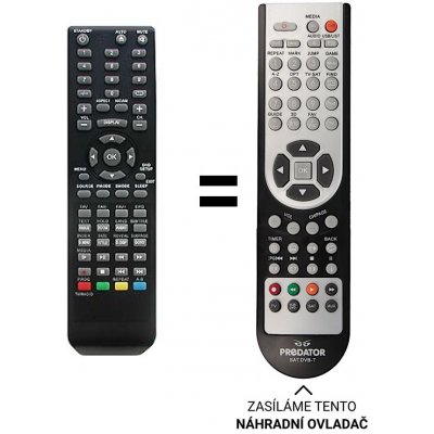 Dálkový ovladač Predátor TECHNOSTAR TF-L16B, TF-L19B, TF-L22B, TF-L26B, TF-L32B DVB-T – Zboží Živě