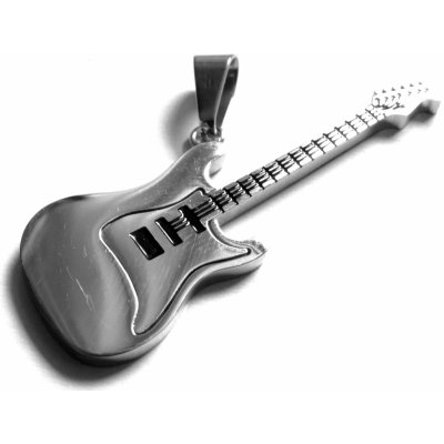 Steel Jewelry Přívěsek kytara z chirurgické oceli PR171015