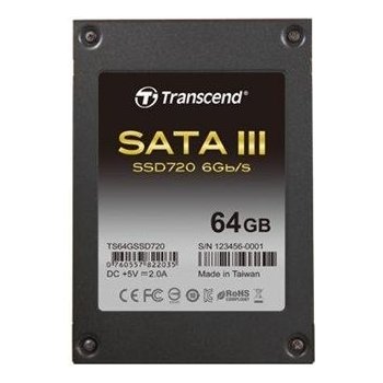 Transcend SSD720 64GB, 2.5", SATA III, TS64GSSD720