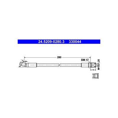 ATE brzdová hadice 24.5209-0280.3 – Zbozi.Blesk.cz