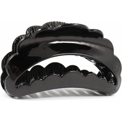 Půlkulatý skřipec na vlasy Barva: černá – Zboží Dáma