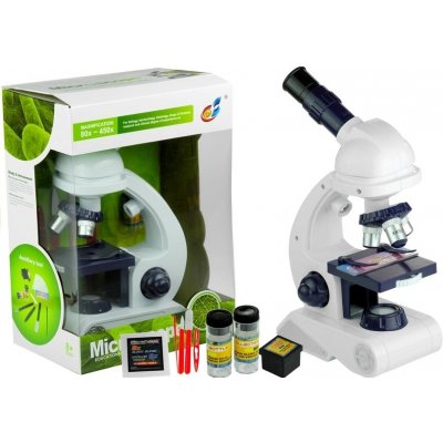 LEAN Toys Dětský mikroskop 80x 200x 450x s příslušenstvím