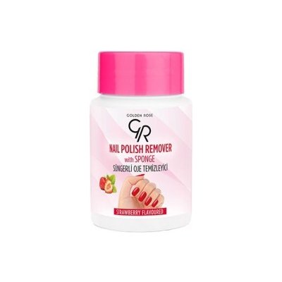 Golden Rose acetonový odlakovač s houbičkou jahoda 65 ml – Zboží Dáma