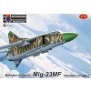 Sběratelský model Kovozávody Prostějov MiG-23MF Danubian Floggers3x camo 1:72