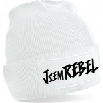 Beechfield čepice s potiskem Jsem rebel bílá – Hledejceny.cz