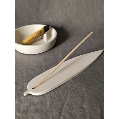 Dees Craft Studio LEAF držák na vonné tyčinky ve tvaru listu Barva 1 Alabaster Silk – Hledejceny.cz