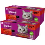 Whiskas Klasické pokrmy kuře hovězí jehně drůbež ve šťávě 40 x 85 g – Sleviste.cz