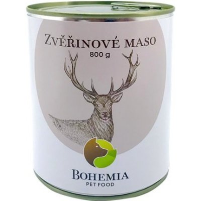 Ecopets| Bohemia Pet Food_Zvěřinové maso ve vlastní šťávé Hmotnost: 400 g – Zboží Dáma