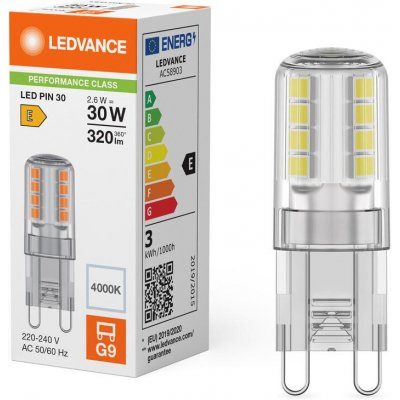 LEDVANCE LED žárovka G9 2,6W 30W neutrální bílá 4000K – Hledejceny.cz