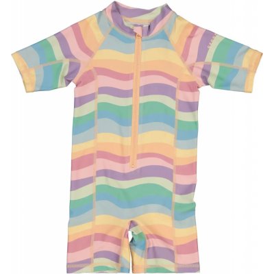 Dětský UV overal s krátkým 3/4 rukávem Rainbow Geggamoja – Zboží Dáma
