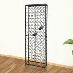 vidaXL Stojan na víno na 108 lahví, kovový – Sleviste.cz