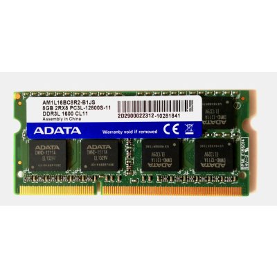 ADATA SODIMM DDR3 8GB AM1L16BC8R2-B1JS – Zbozi.Blesk.cz