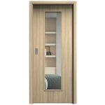 Sapeli Elegant Komfort M55 posuvné dub Hikari 60 x 210 cm Čiré sklo – Hledejceny.cz