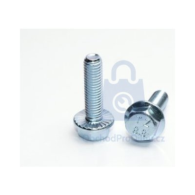 Šroub šestihranný s ozubeným límcem, DIN 6921-8.8, pozinkovaný M6 x 20, balení 500 ks – Hledejceny.cz