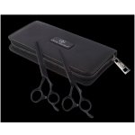 Olivia Garden Matt Black nůžek 5,75" a efilačních nůžek 6,35" – Zboží Dáma