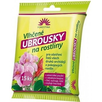 NohelGarden Ubrousky FORESTINA vlhčené na orchideje a rostliny 15 ks