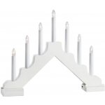 Markslöjd Vánoční LED svícen Evelin bílá 37,5 x 29 cm – Hledejceny.cz