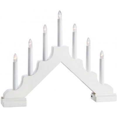 Markslöjd Vánoční LED svícen Evelin bílá 37,5 x 29 cm – Hledejceny.cz