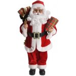KOOPMAN Figurka Santa Claus bílo-červený 80 cm – Hledejceny.cz