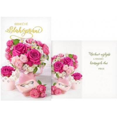 Přání srdečné malé M18-231 Z – Zboží Dáma