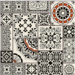 E-shop24 Samolepicí dekorace na kachličky Ornamenty II.15 x 15 cm – Zboží Dáma