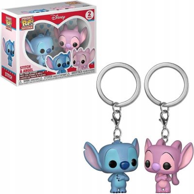 Přívěsek na klíče Lilo a Stitch Funko Pocket Pop! Disney Stitch a Angel – Zboží Mobilmania