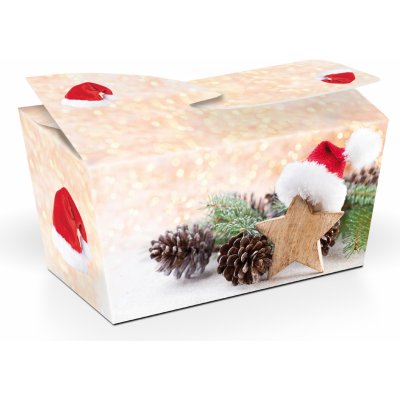 Selllot Vánoční čepička Minibonboniérka s čokoládovými pralinkami s kakaovým krémem 28 g – Zboží Dáma