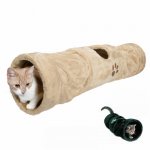 CRUNCH Plyšový tunel pro kočky 60 x 22 cm – Zboží Mobilmania