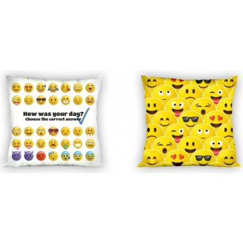 Faro Oboustranný povlak na polštář Emoji 018 40x40 od 55 Kč - Heureka.cz