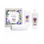 Ryor Levandulová péče sprchový gel 200 ml + tělové mléko 300 ml + ručník 30 x 50 cm dárková sada – Hledejceny.cz