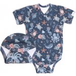 ESITO Rostoucí bodyčko pro miminka Mořský svět šedá – Hledejceny.cz